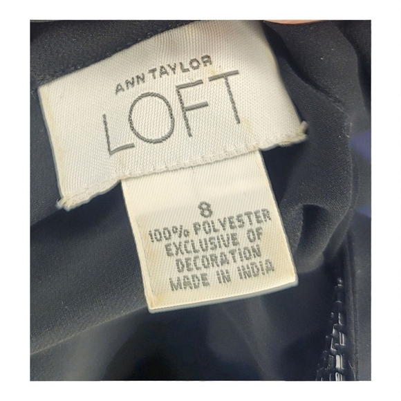 LOFT Black Sheer Women's Blouse - Picture 6 of 7